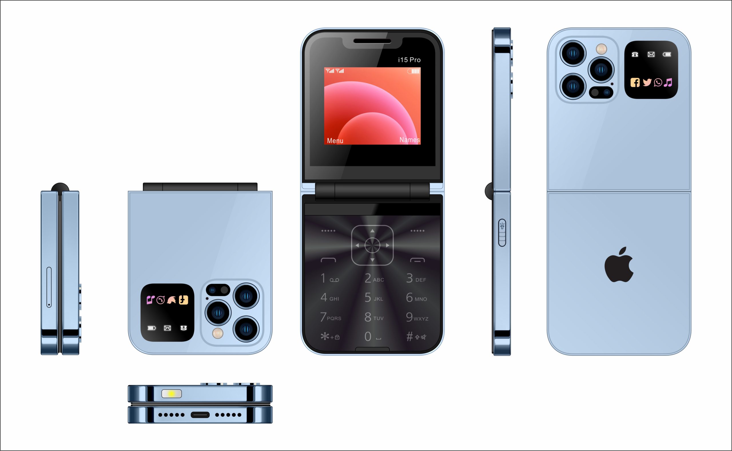 i15 Pro New Arrival Flip Phone